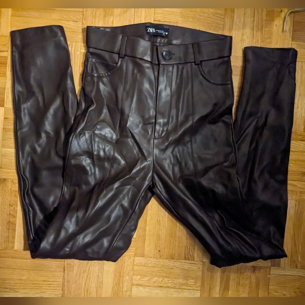 2for30!!! Zara faux leather leggings XS